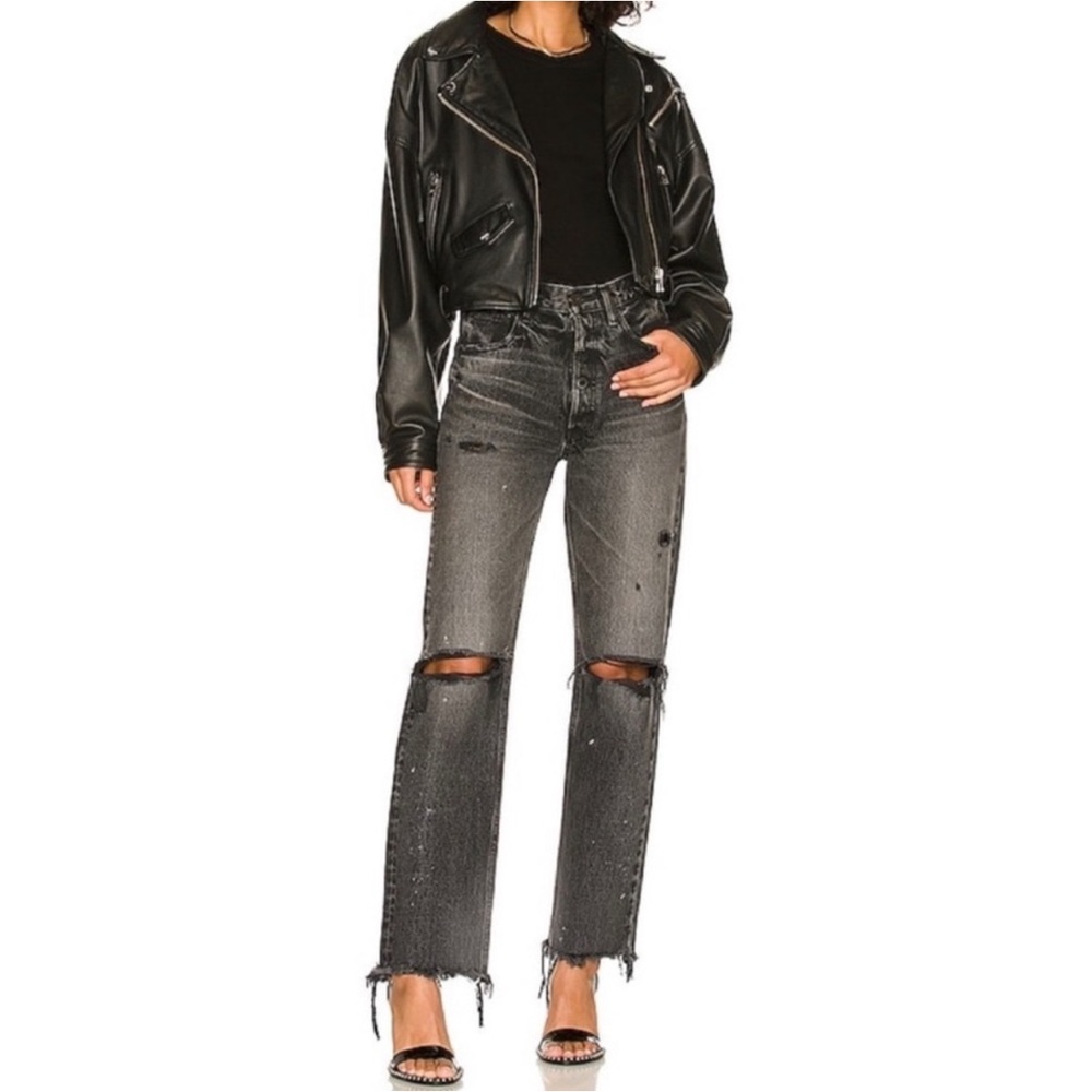 Moussy Vintage Odessa Jeans Black Size 24